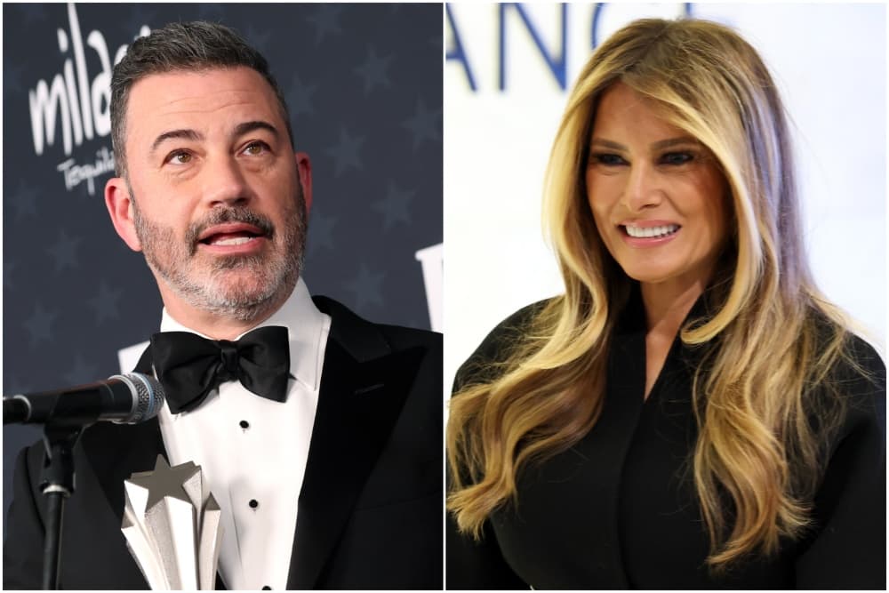 Jimmy Kimmel Airs Photo of Melania Trump and...