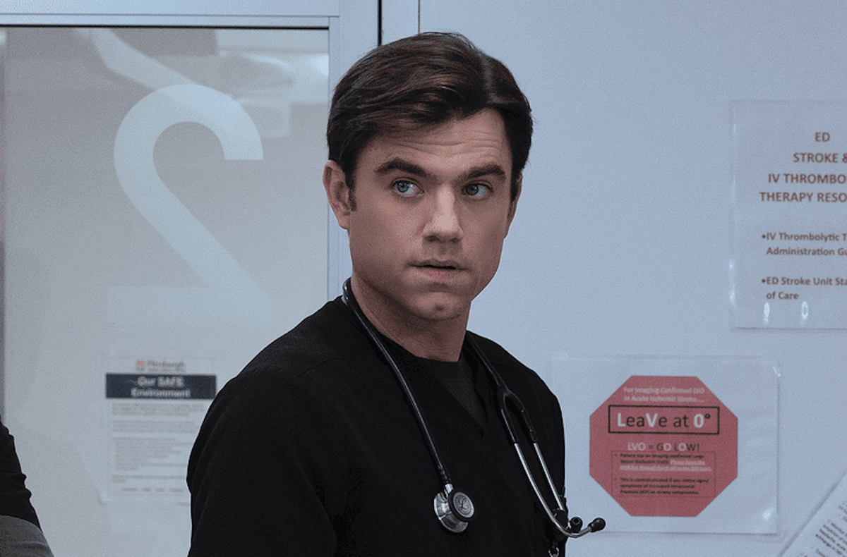 ‘The Pitt’ Actor Patrick Ball Cries While...