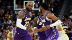 Bronny James sets up father LeBron in Lakers win