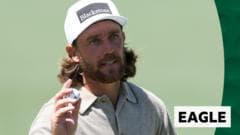 Fleetwood flies up leaderboard with eagle at 15