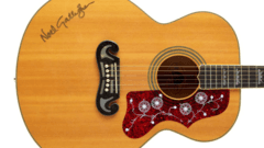Signed Oasis 'Wonderwall' guitar up for auction
