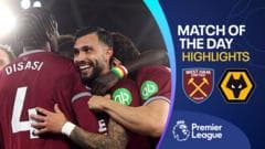 West Ham thrash Wolves to move out of the...