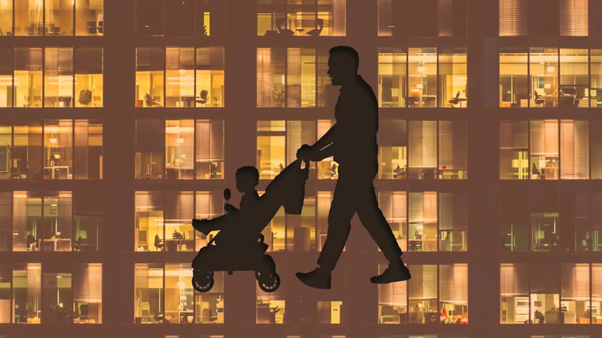 Fathers want to help with childcare—their jobs...