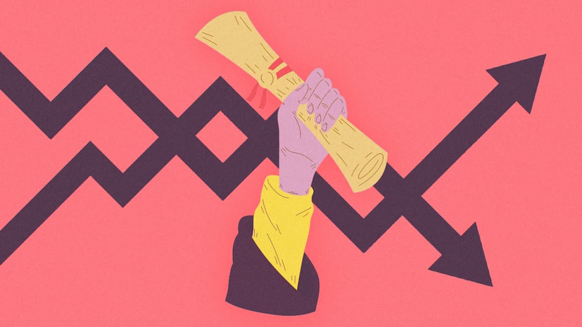 The college industry is becoming K-shaped as...