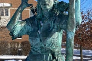 Princess Mishawaka statue in Mishawaka, Indiana