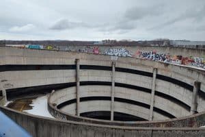 Alewife Garage Graffiti Gallery in Cambridge...