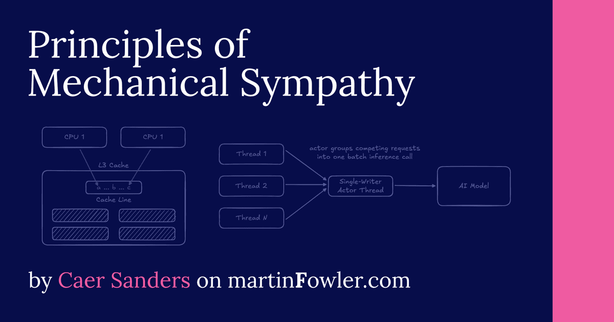 Principles of Mechanical Sympathy