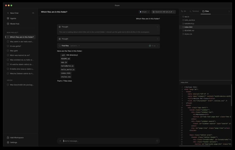 I just open sourced Oryon, a local first desktop...